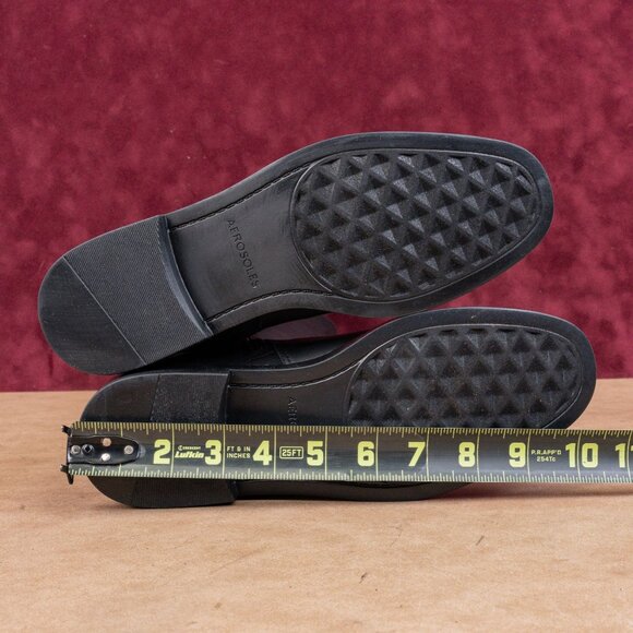 Aerosoles Women Trapani Black Fabric Comfortable Zip Riding Knee Boots sz 7 - Picture 5 of 10